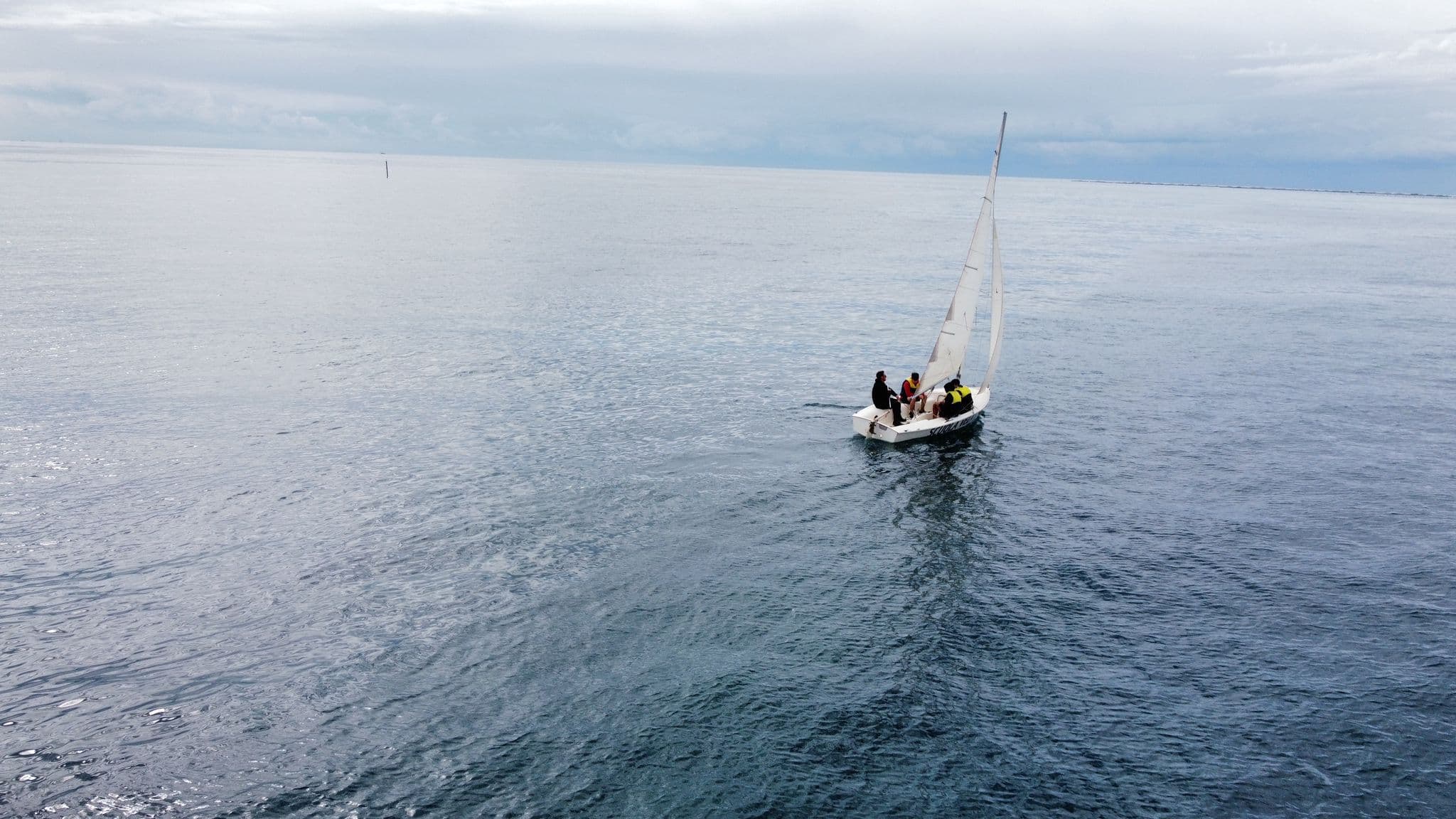 Vista aerea vela Golfo di Gaeta