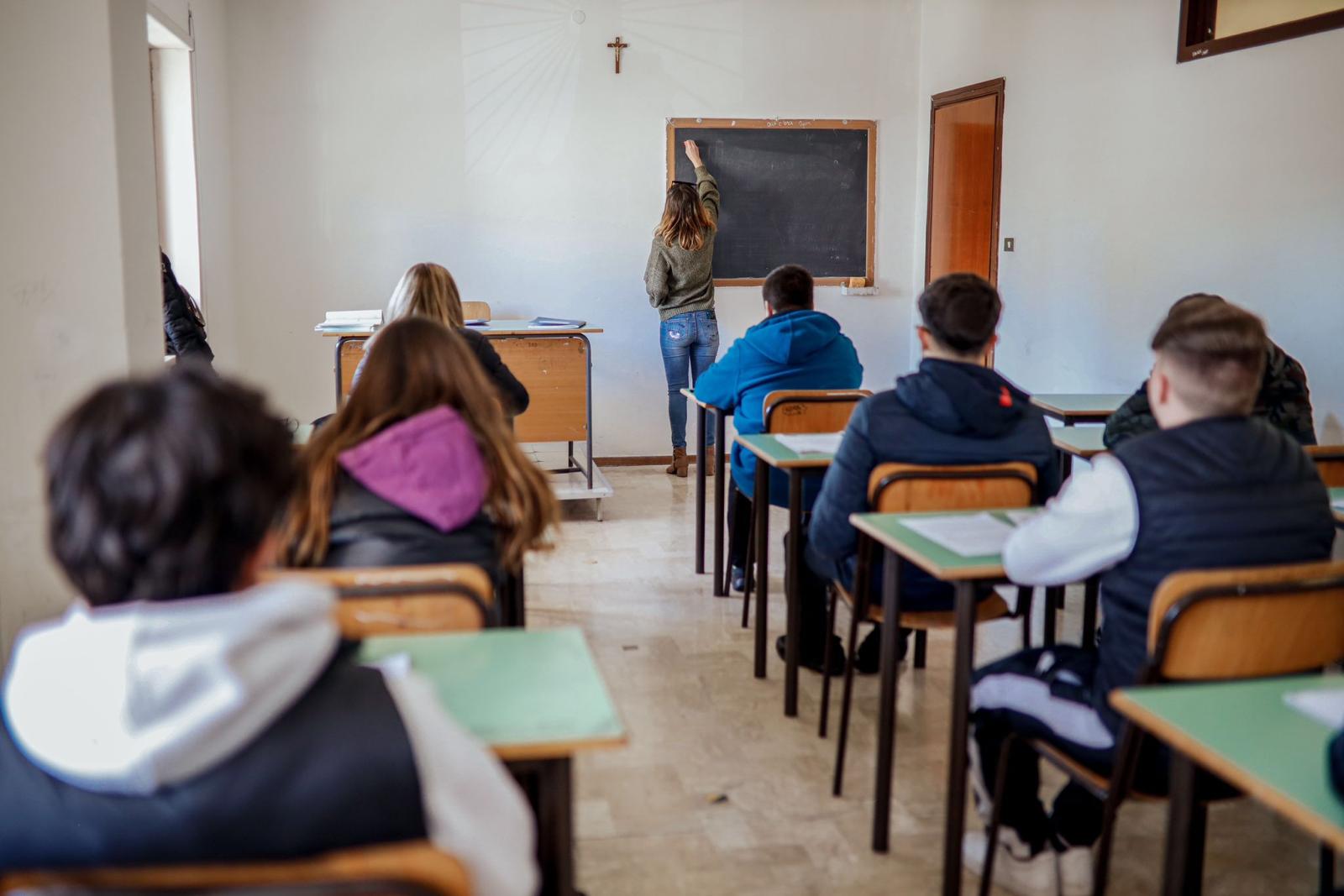Docente durante la lezione