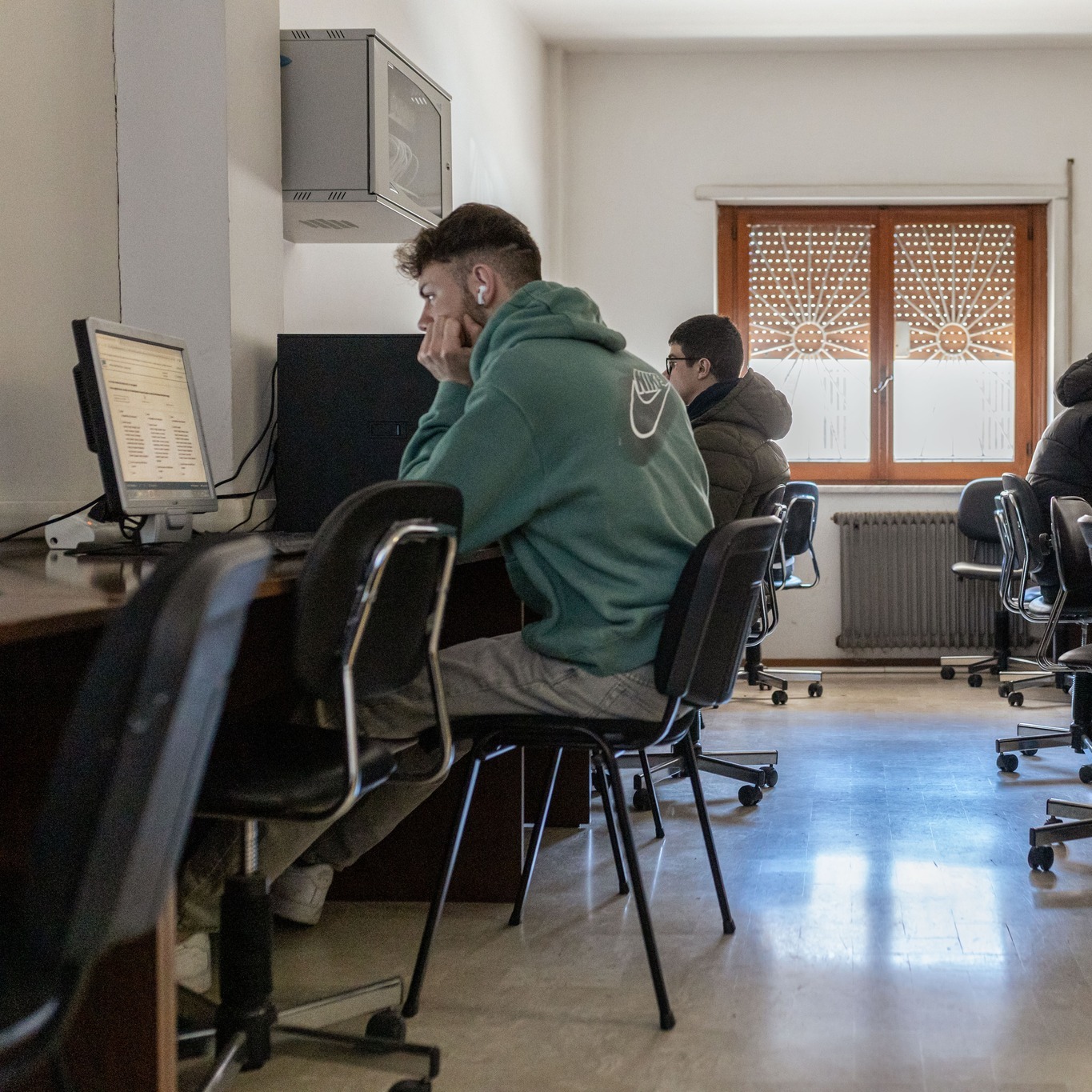 Alunni in aula informatica