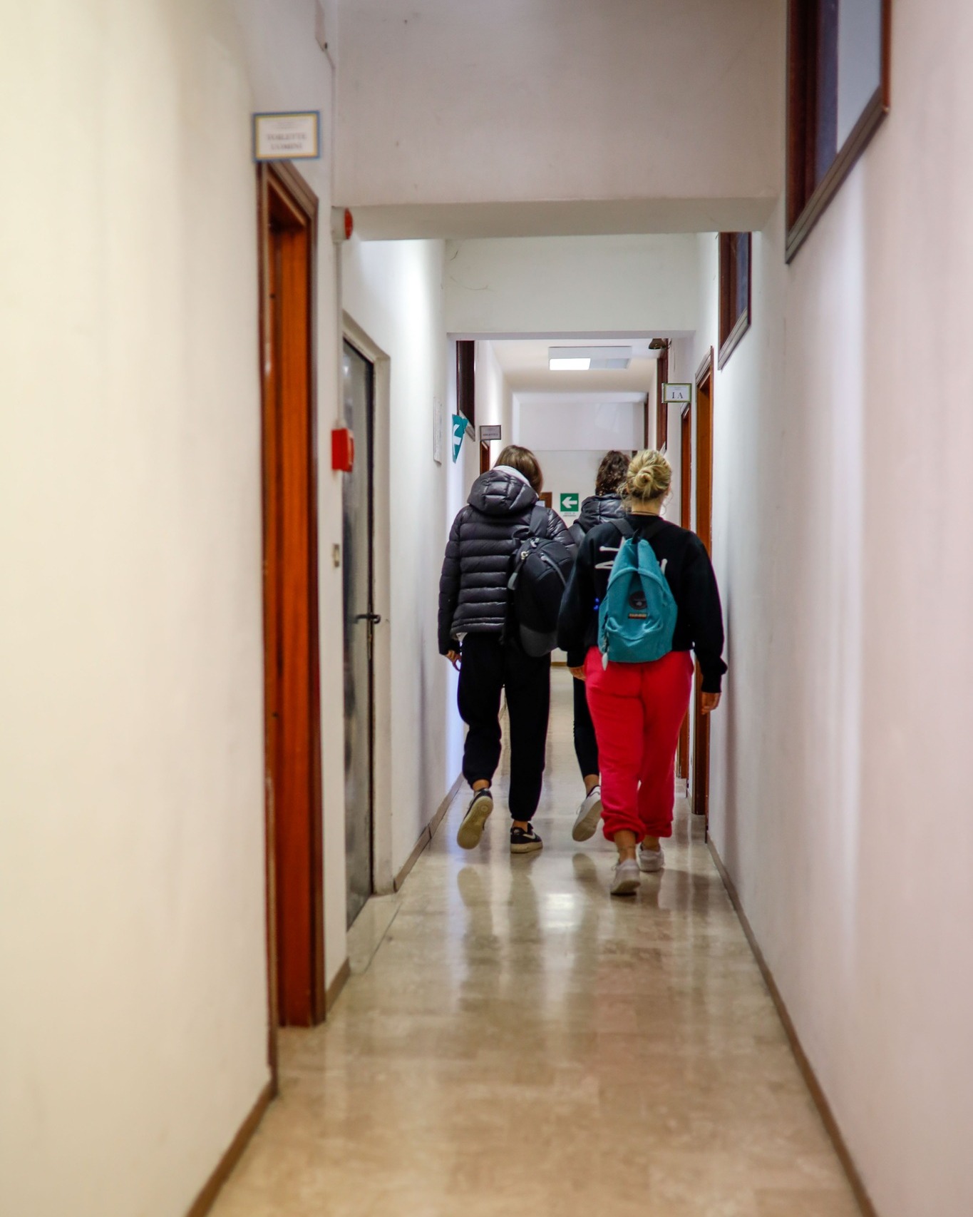 Studenti nel corridoio